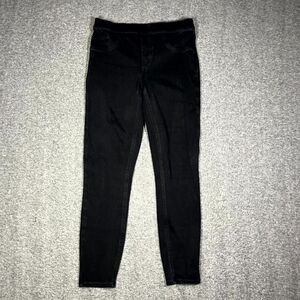 Spanx Women’s Jean-ish Leggings Pull On Size Medium Black Smooth Comfortable